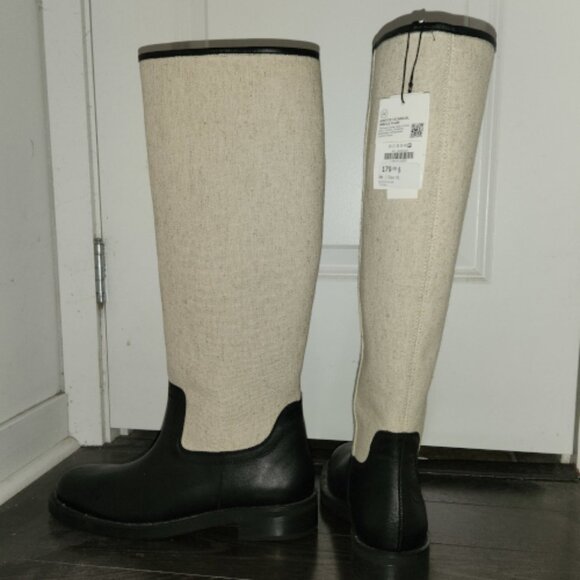 NWT Zara Leather Boots - Picture 2 of 9